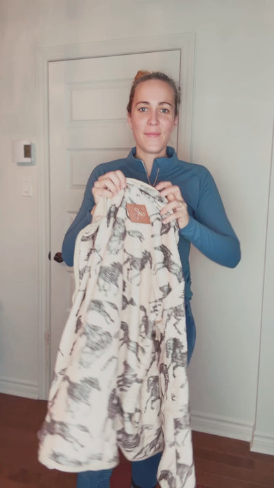 Stable Fleece Jacket in Oat - Final Sale