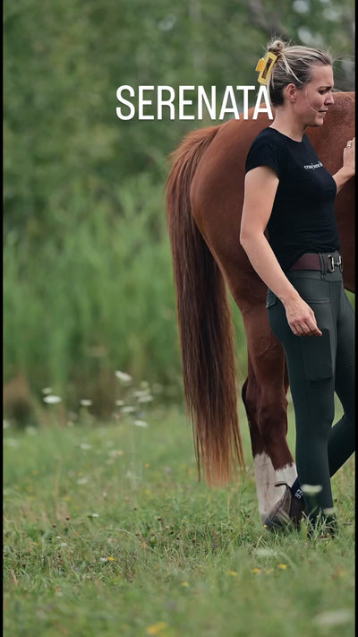 Serenata Hunter Green Riding leggings