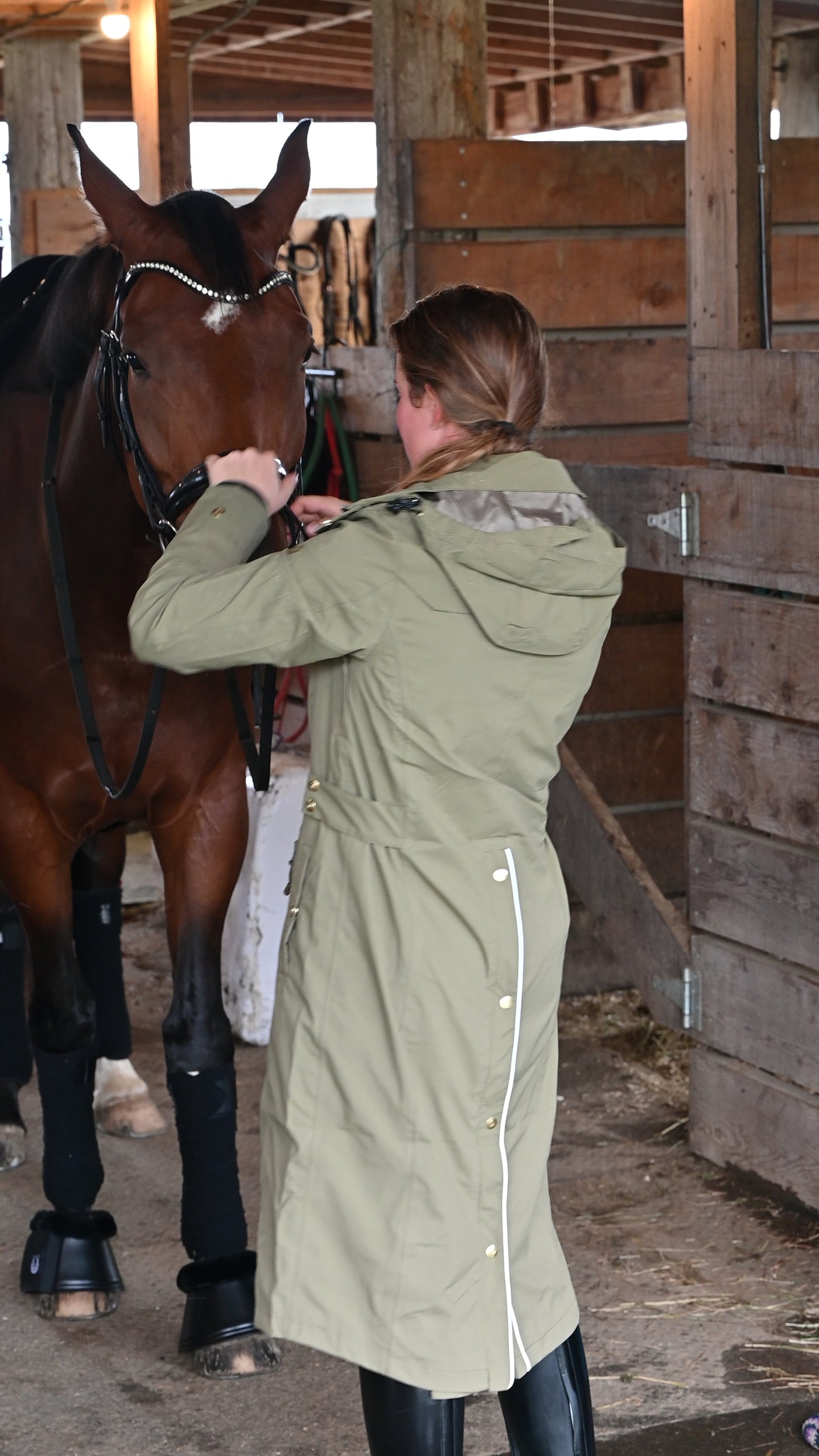 Tofino Waterproof riding jacket OLIVE