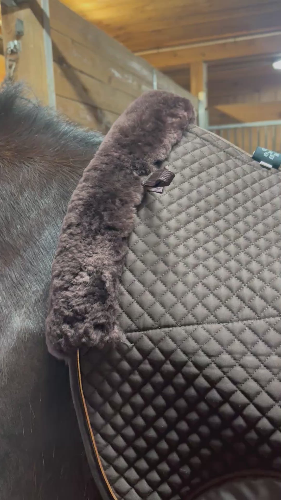 Coussinet en peau de mouton limité - Marron