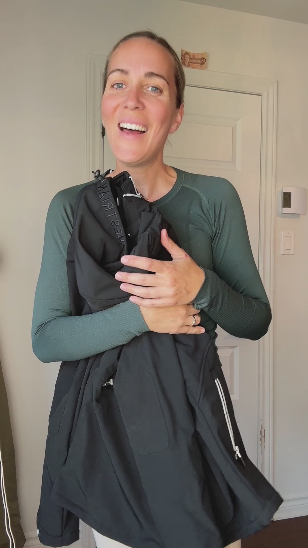 Bromont All Weather Softshell Jacket - Black With Silver Zipper- Final Sale