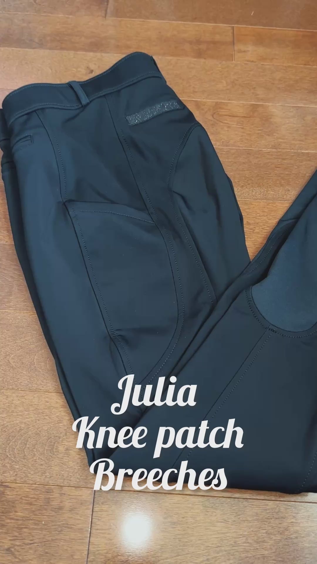 Julia knee patch breeches -Black