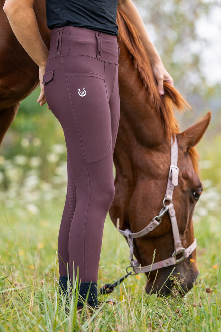 Serenata Burgundy Riding leggings