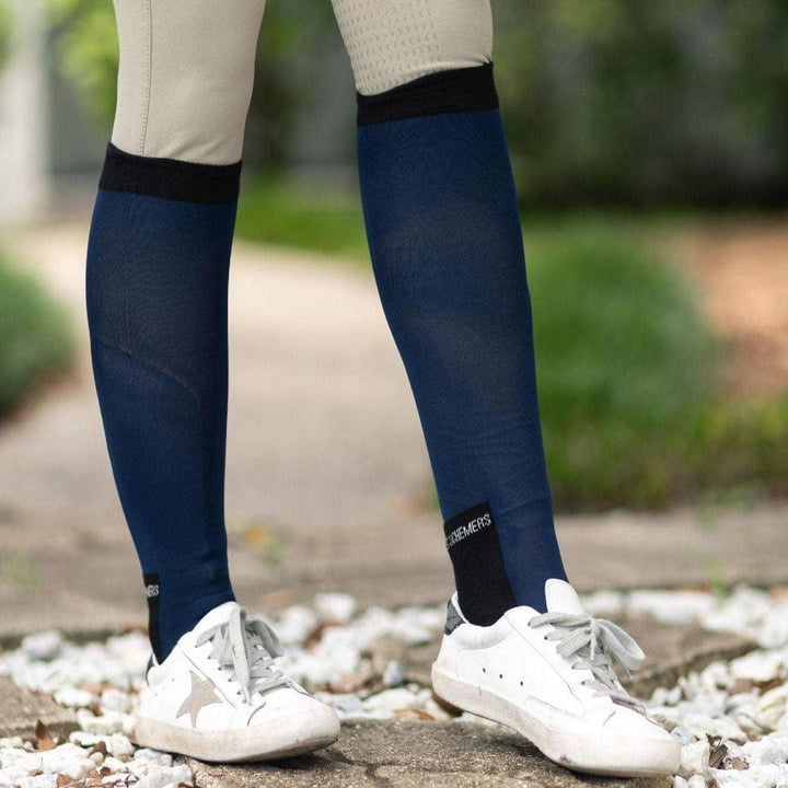 Simple paire de chaussettes unies - Bleu marine foncé