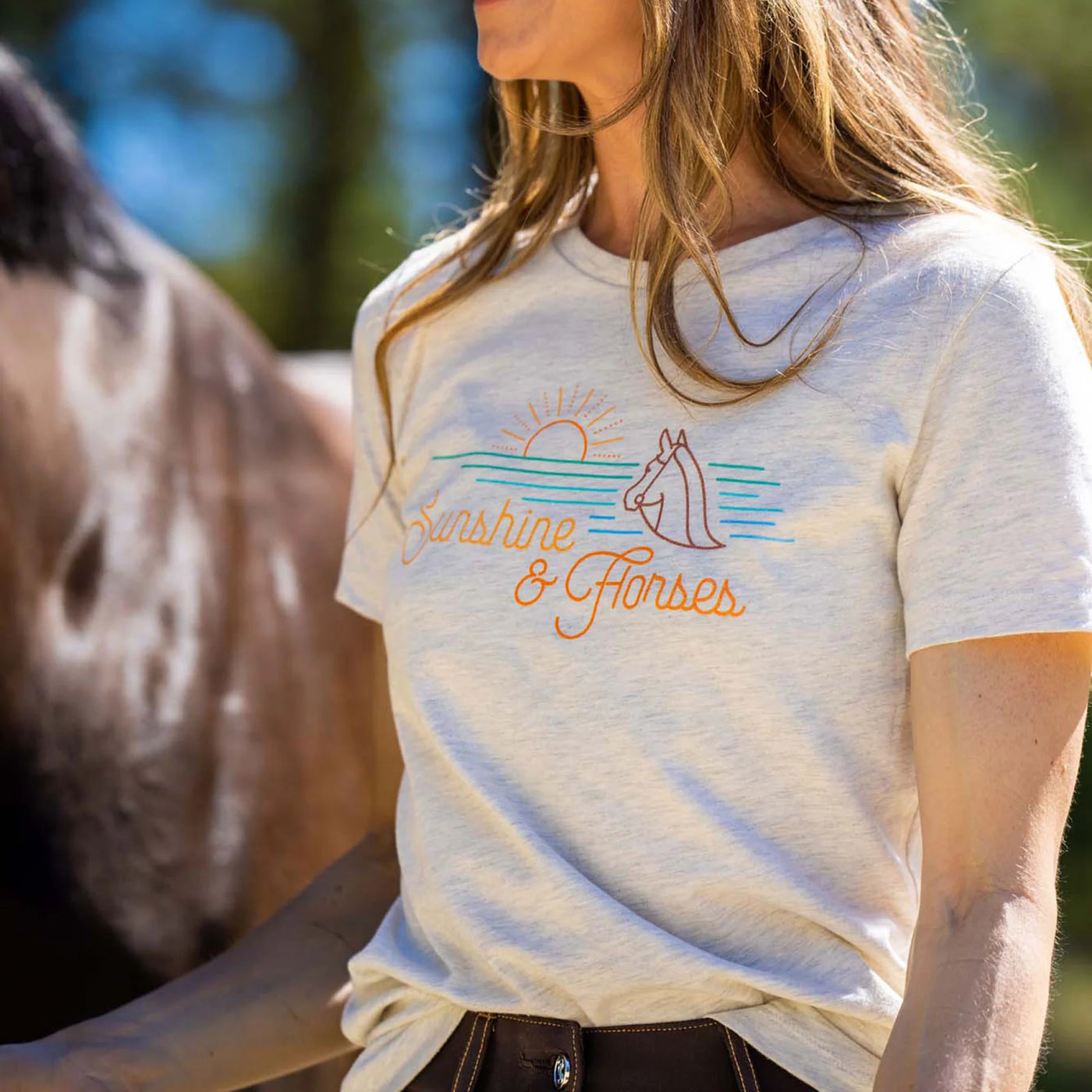 SUNSHINE & HORSES TEE