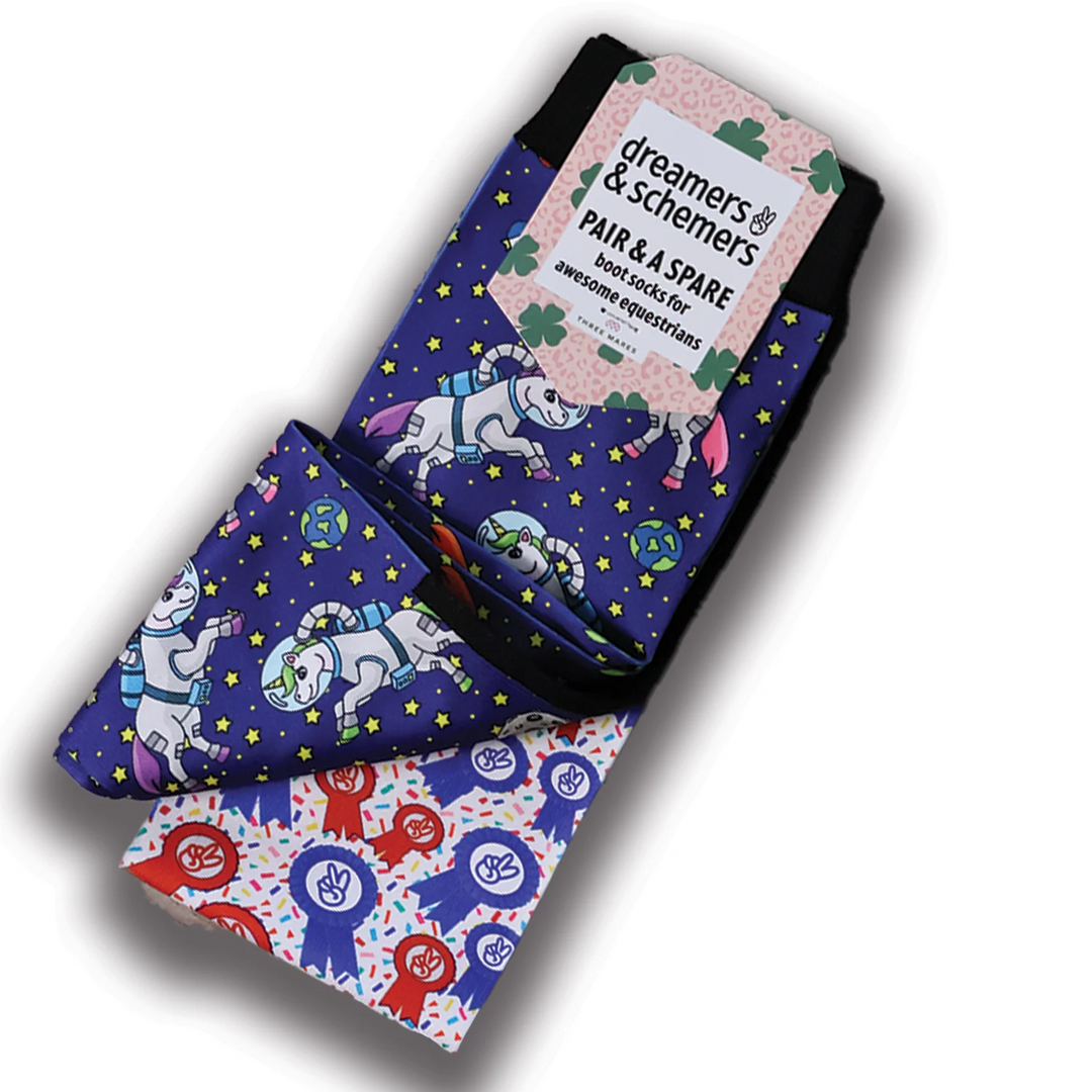 Unicorns in Space Pair & A Spare Socks - Leveza