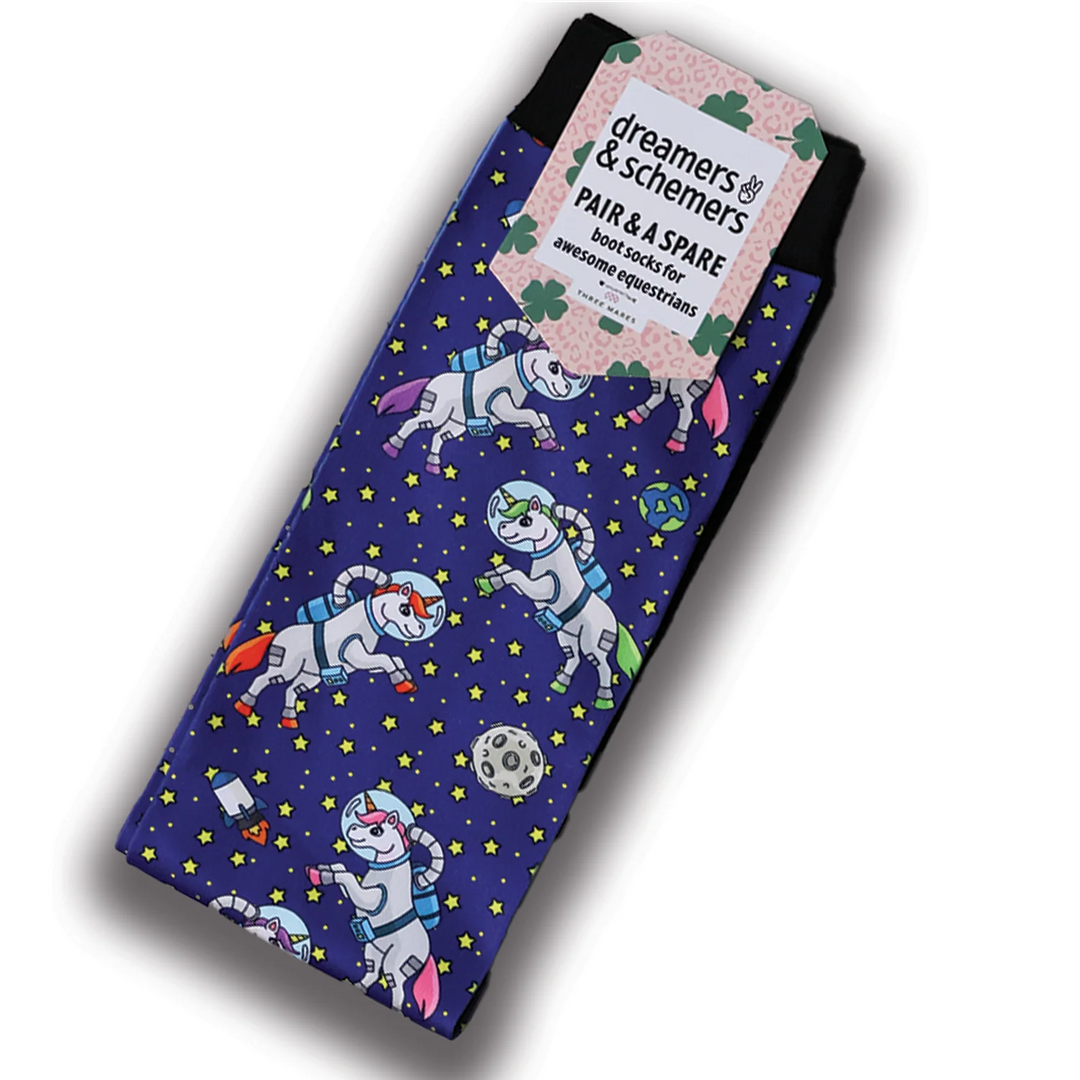 Unicorns in Space Pair & A Spare Socks - Leveza