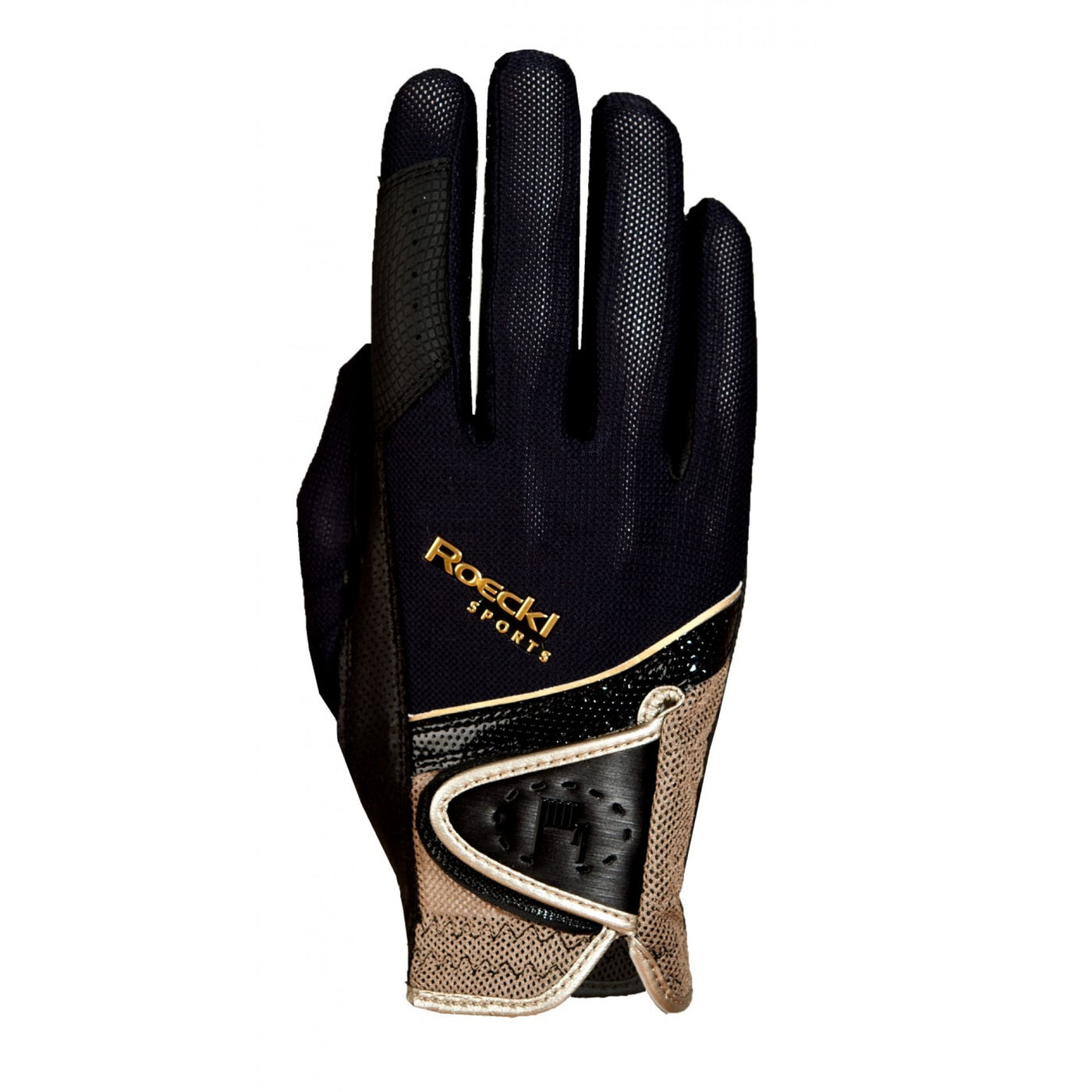 ROECKL MADRID RIDING GLOVE- BLACK GOLD