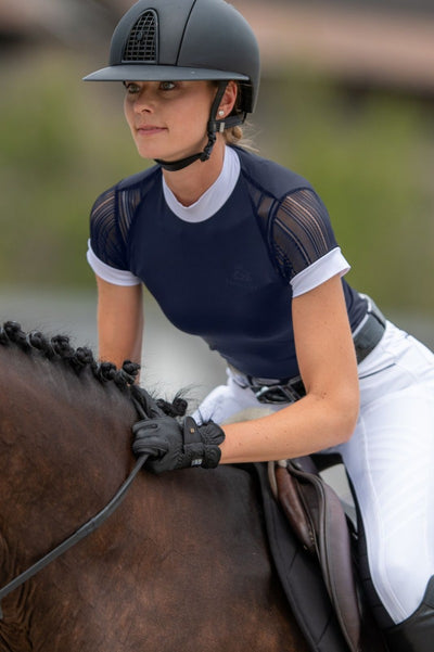 Cavalliera Contessa Short Sleeve Shirt - Navy