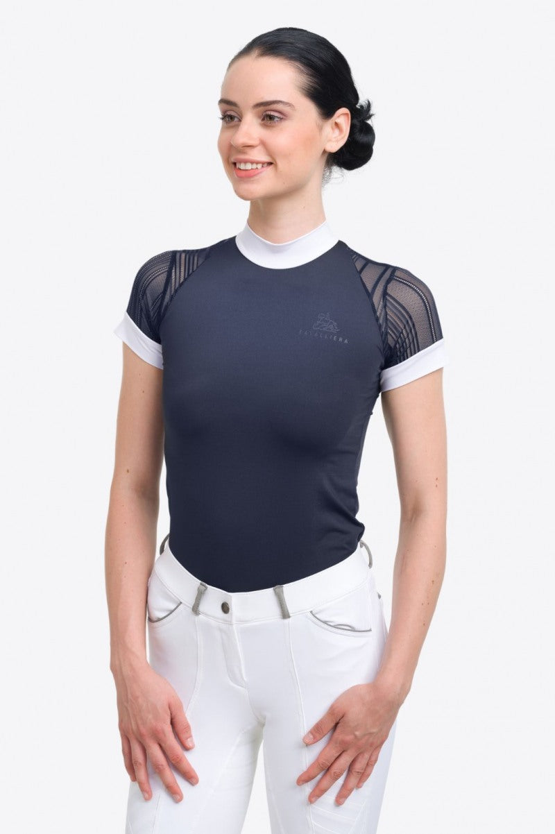 Cavalliera Contessa Short Sleeve Shirt - Navy