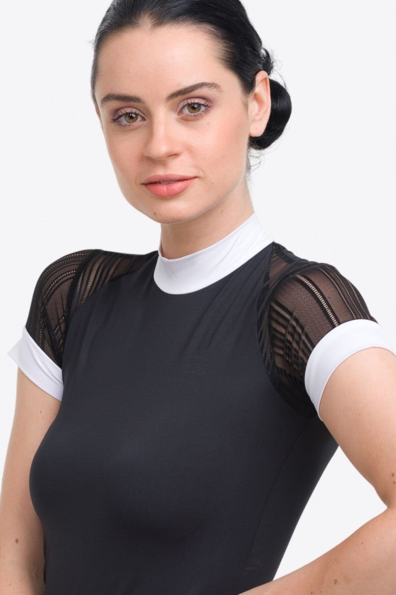 Cavalliera Contessa Technical Short Sleeve Show Shirt - Black