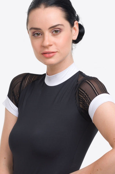 Chemise de concours technique à manches courtes Cavalliera Contessa - Noir