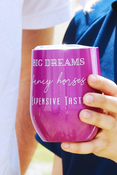 Big dreams, Fancy horses, Expensive taste Insulated Cup
