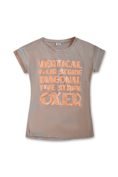 COURSE WALK TEE IN TAUPE