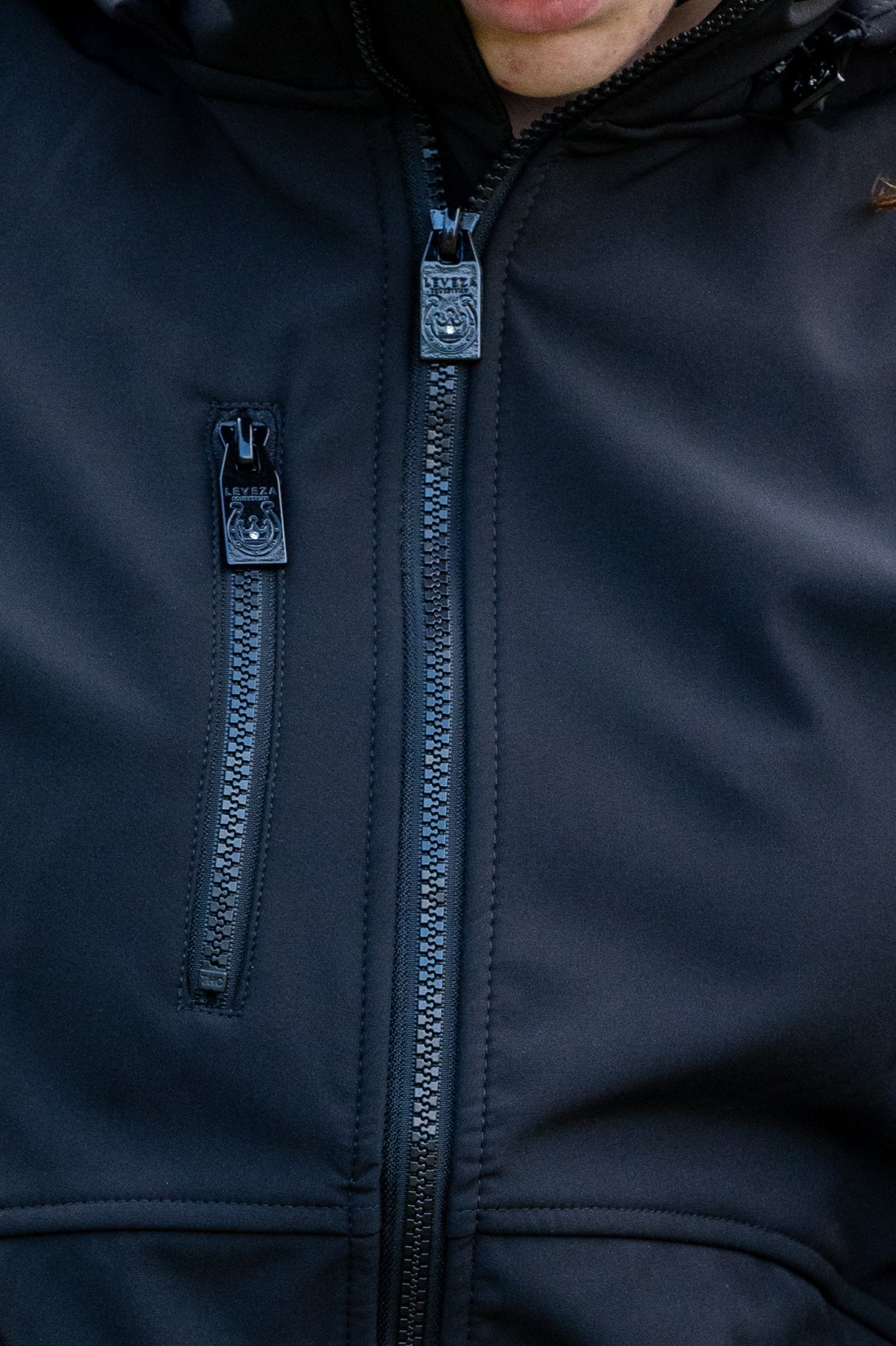 Veste softshell Bromont Noir avec fermetures éclair noires