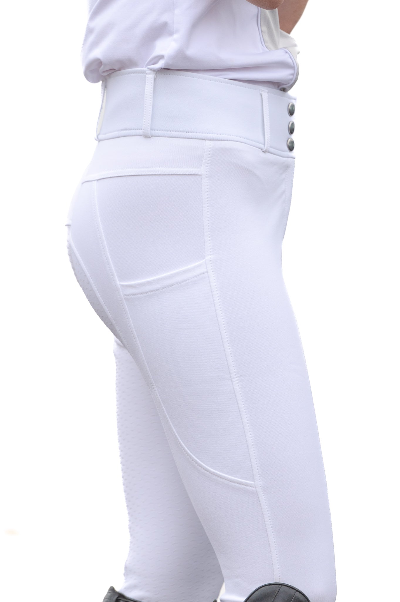 Brittany Show Breeches - All White