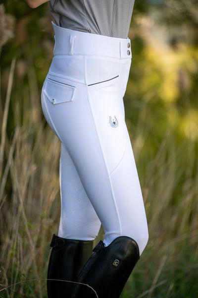 Culotte d'été à fond intégral Dalhousie - Blanche avec fond intégral blanc