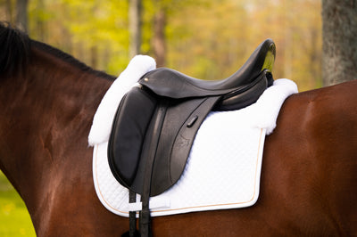 White rose gold - Limited Sheepskin dressage pad