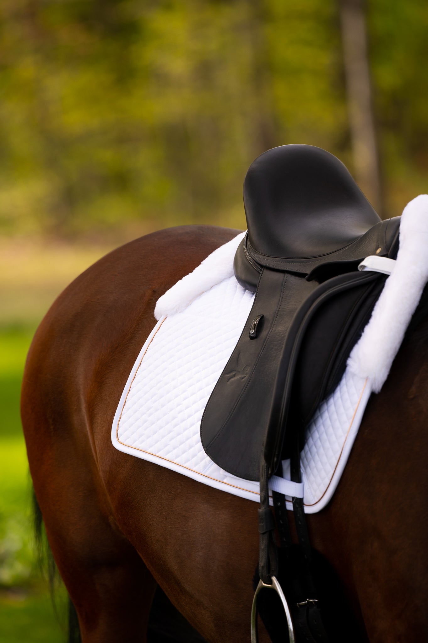 White rose gold - Limited Sheepskin dressage pad