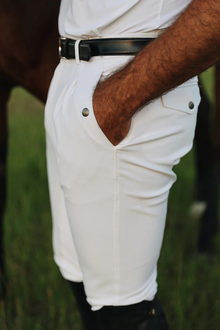 Pantalon d'équitation fond intégral blanc pour Homme - Vente Finale