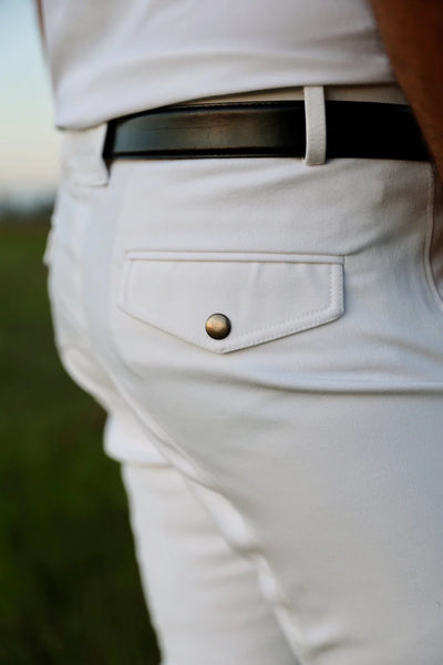 White full seat breeches for Men