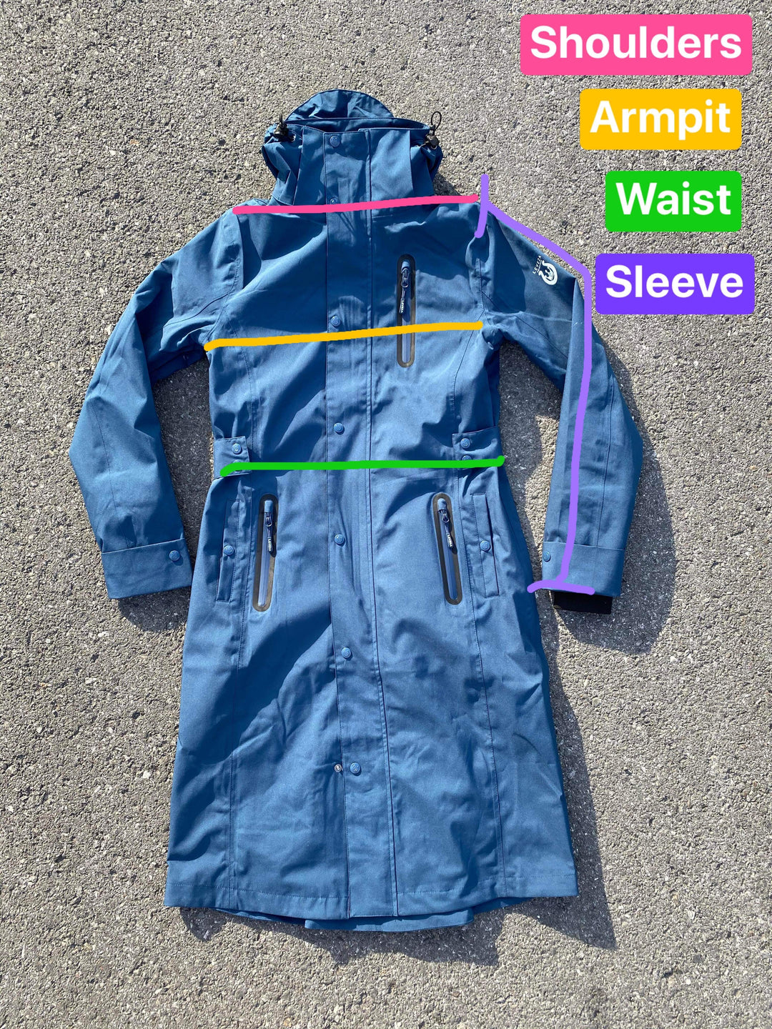 Tofino Waterproof riding Jacket - Black Gold - Leveza