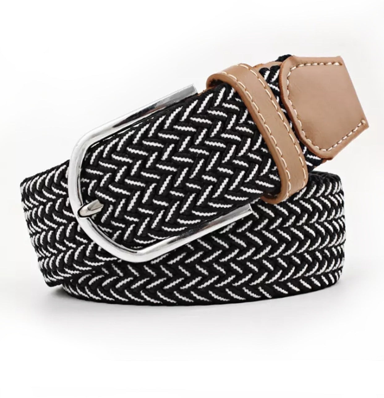 Belt Black White - - Leveza