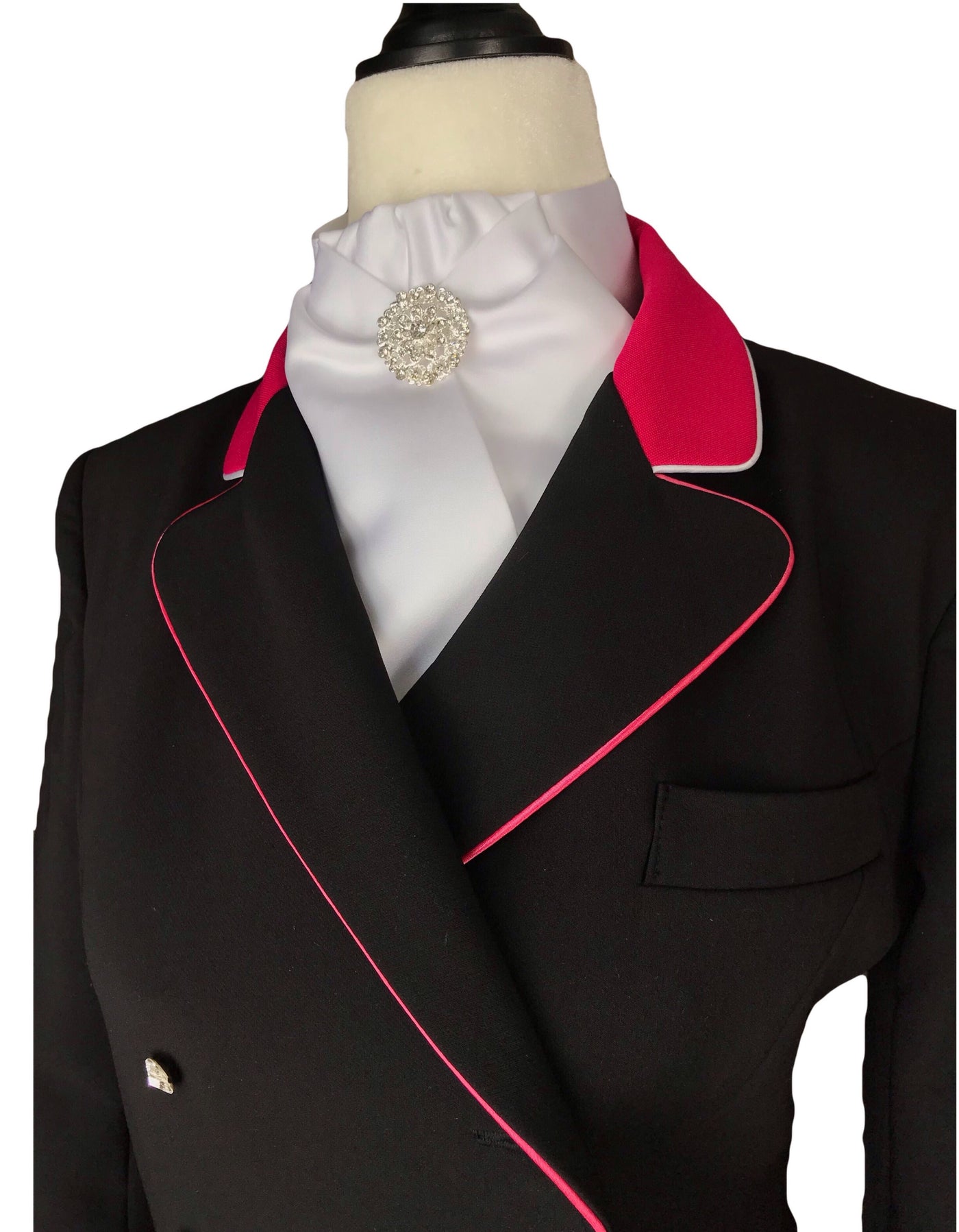 Erin tailcoat Black with pink - Leveza
