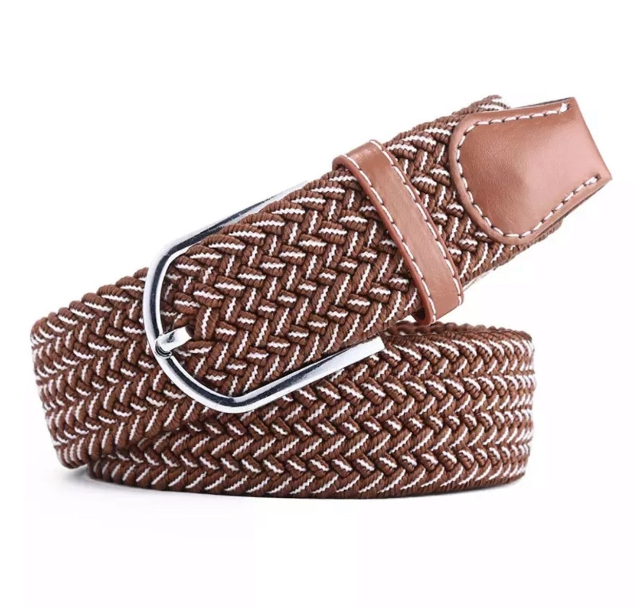 Belt Brown & White