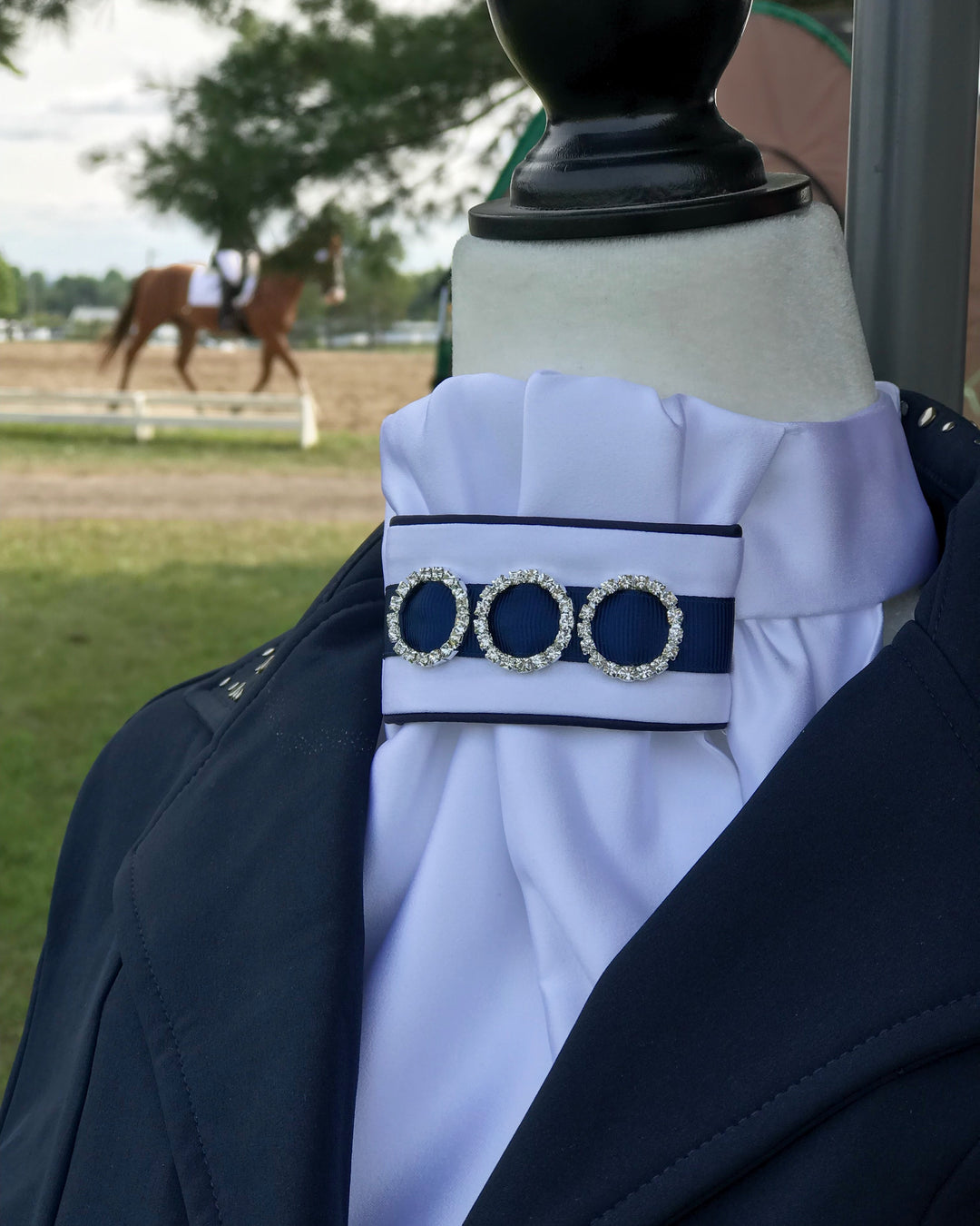 Euro Navy Stock tie - Leveza