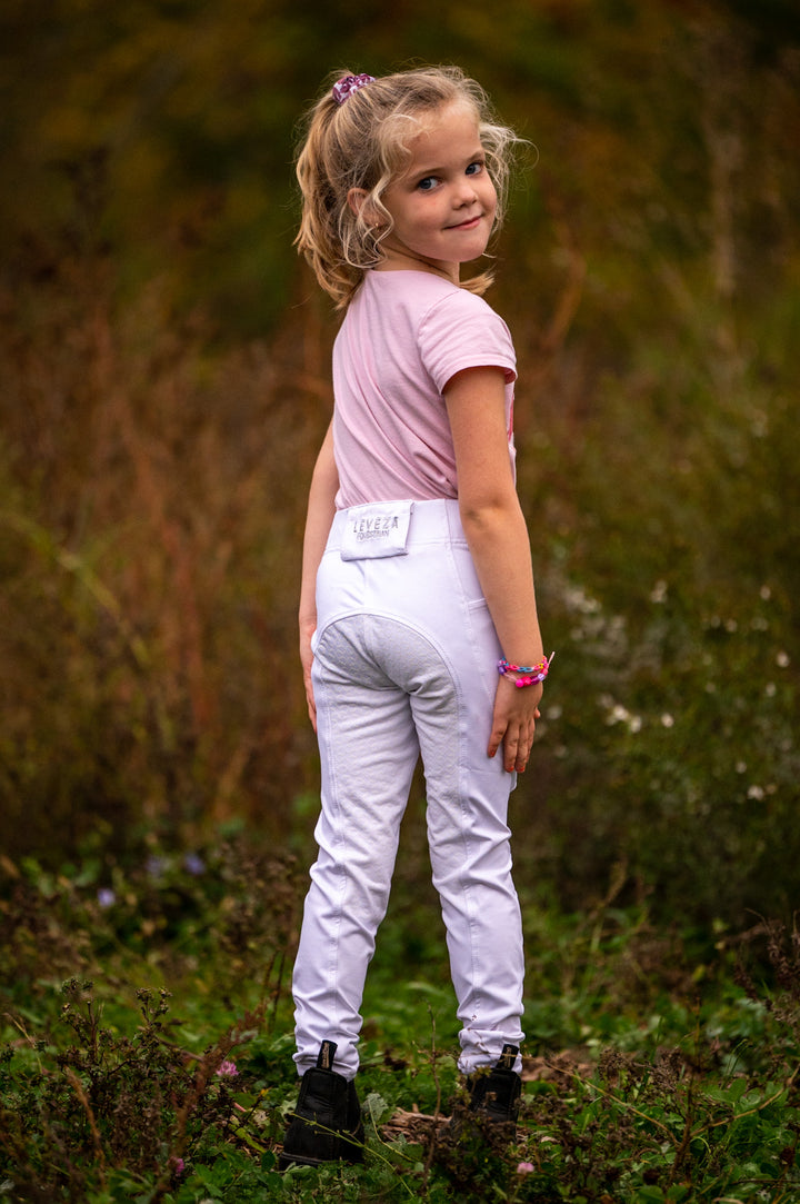 Kids Leggings White - Leveza
