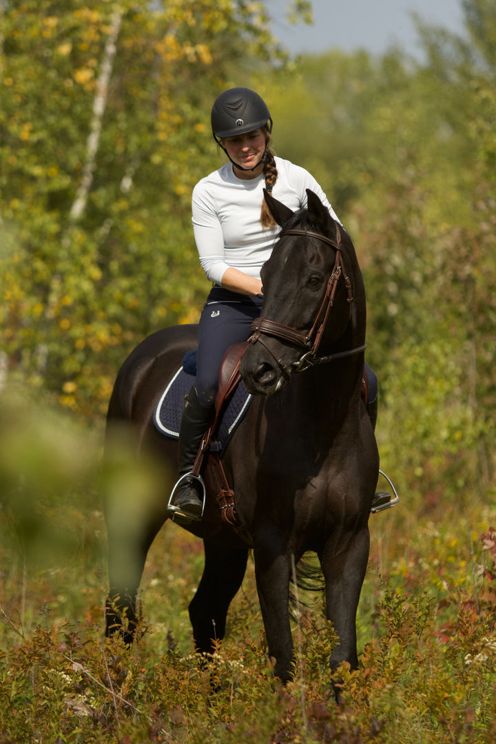 Mimiki Jumper sheepskin saddle pad Navy - Leveza