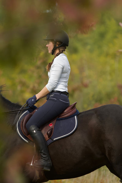 Mimiki Jumper sheepskin saddle pad Navy